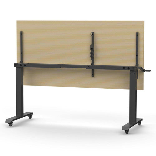 Rapidline Boost Crank Flip Top Table 1500 x 750mm Natural Oak / Black