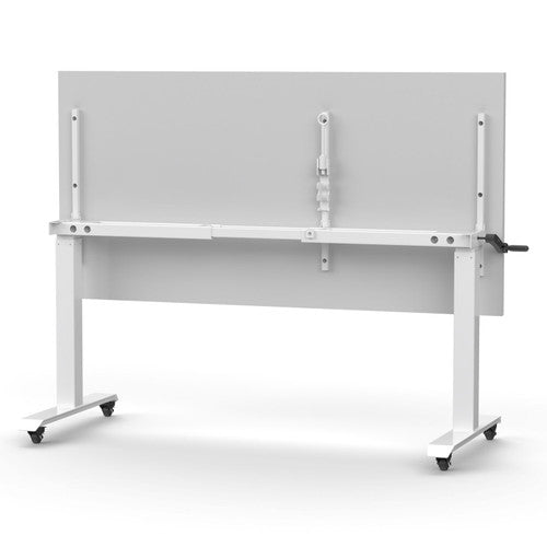 Rapidline Boost Crank Flip Top Table 1500 x 750mm Natural White / White