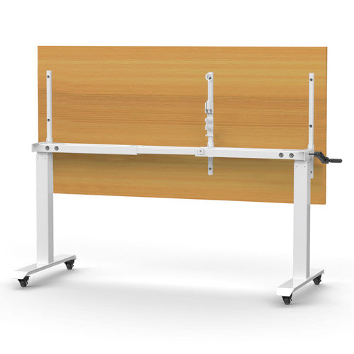 Rapidline Boost Crank Flip Top Table 1800 x 750mm Beech / White