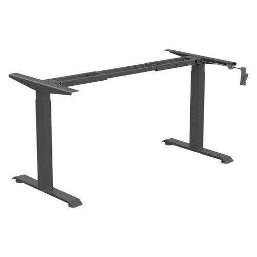 Rapidline Height Adjustable Frame Only Black for Boost Crank Single Sided Workstation
