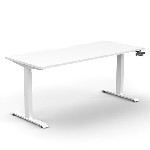 Rapidline Boost Crank Single Sided Workstation 1200 x 750mm Natural White / White Satin