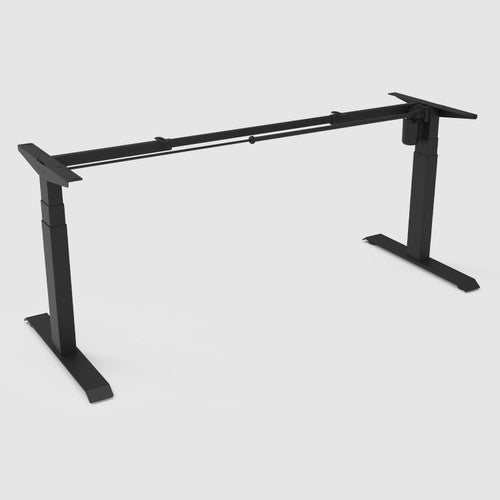 Rapidline Height Adjustable Frame Only Black for Boost Light Single Sided Workstation