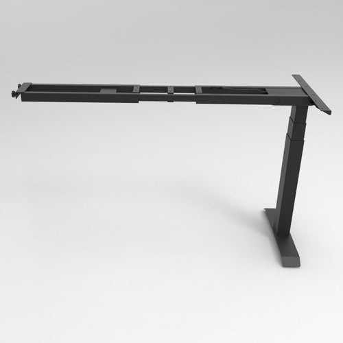 Rapidline Height Adjustable Return Frame Only Black for Boost Plus Workstation