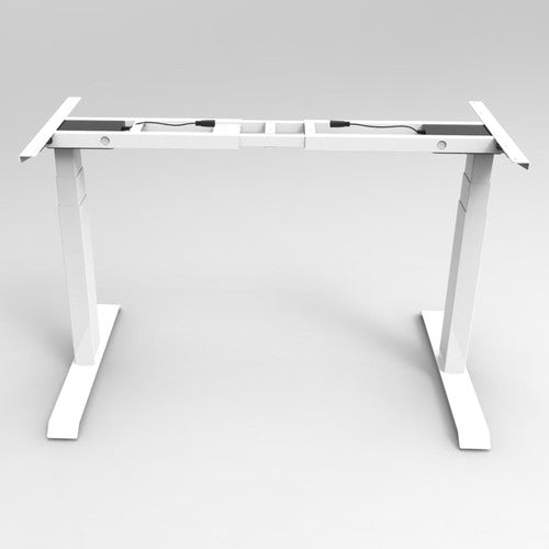 Rapidline Height Adjustable Frame Only White for Boost Plus Single Sided Workstation