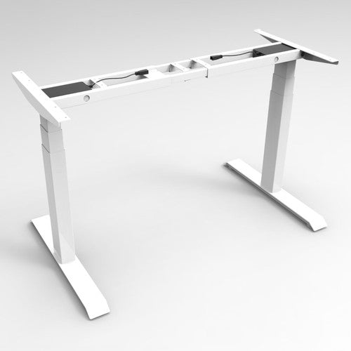 Rapidline Height Adjustable Frame Only White for Boost Plus Single Sided Workstation