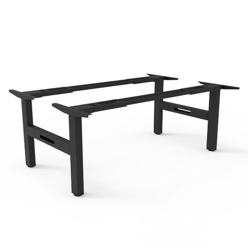 Rapidline Fixed Height Frame Only Black for Boost Static Back to Back Workstation