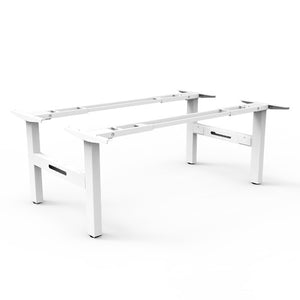 Rapidline Fixed Height Frame Only White for Boost Static Back to Back Workstation