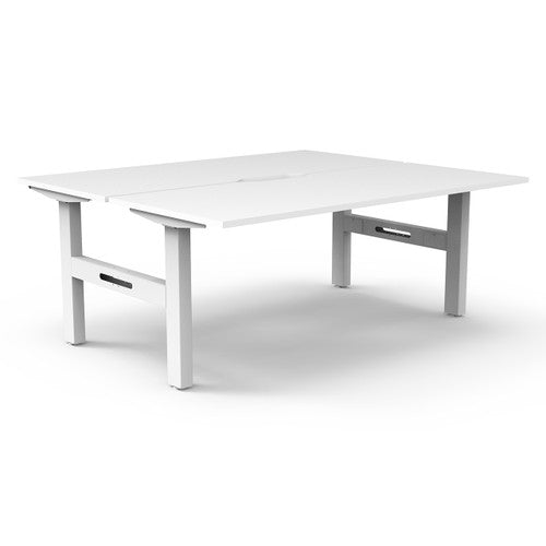 Rapidline Boost Static Back to Back Workstation 1800 x 750mm Natural White / White Satin