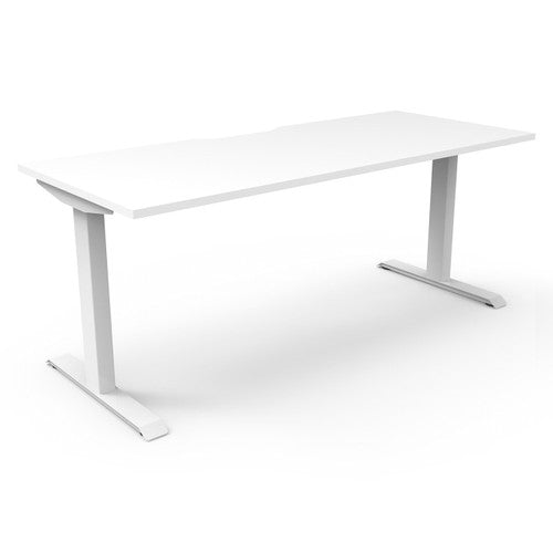 Rapidline Boost Static Single Sided Workstation 1800 x 750mm Natural White / White Satin