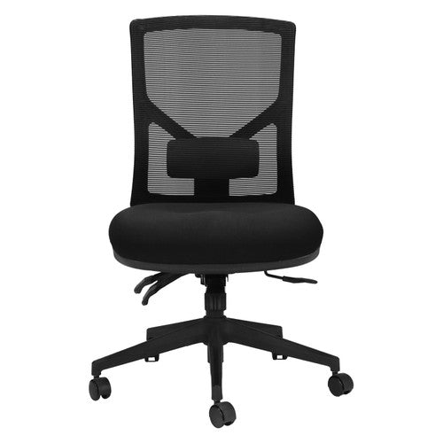 Rapidline Breeze Mesh Back Chair Black Fabric