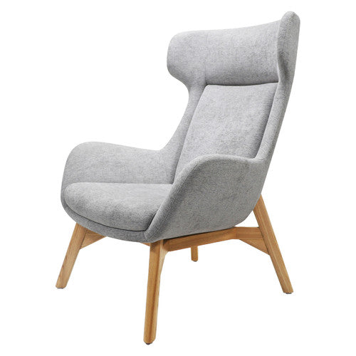 Rapidline Calypso Wing Back Lounge Chair Light Grey