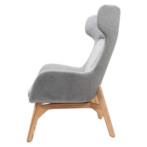 Rapidline Calypso Wing Back Lounge Chair Light Grey