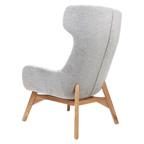 Rapidline Calypso Wing Back Lounge Chair Light Grey