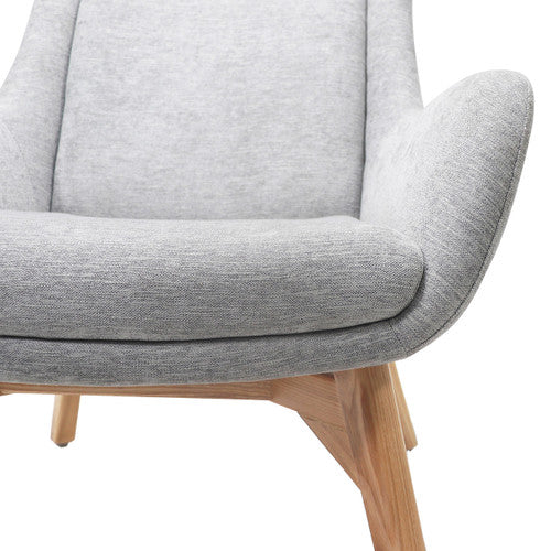 Rapidline Calypso Wing Back Lounge Chair Light Grey