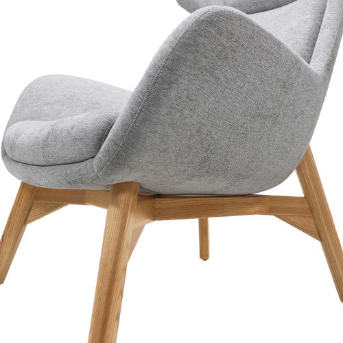 Rapidline Calypso Wing Back Lounge Chair Light Grey