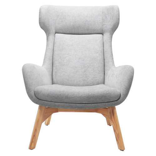Rapidline Calypso Wing Back Lounge Chair Light Grey