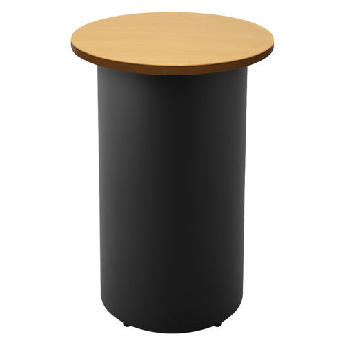 Rapidline High Bar Table Round Drum Base 600mm Diameter Beech / Black