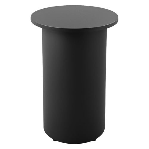 Rapidline High Bar Table Round Drum Base 600mm Diameter Black / Black