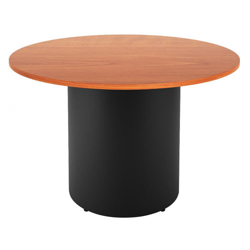 Rapidline Round Table Drum Base 1200mm Diameter Cherry / Black