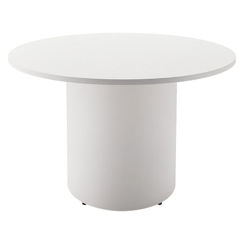 Rapidline Round Table Drum Base 1200mm Diameter Natural White / White