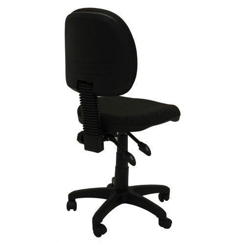 Rapidline EC070BM Medium Back Operator Chair Black Fabric