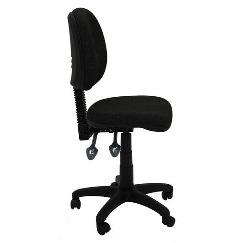 Rapidline EC070BM Medium Back Operator Chair Black Fabric