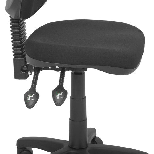 Rapidline EC070CH High Back Ergo Operator Chair Black Fabric