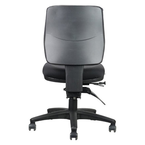 Rapidline Ergo Midi Medium Back Operator Chair Black Fabric