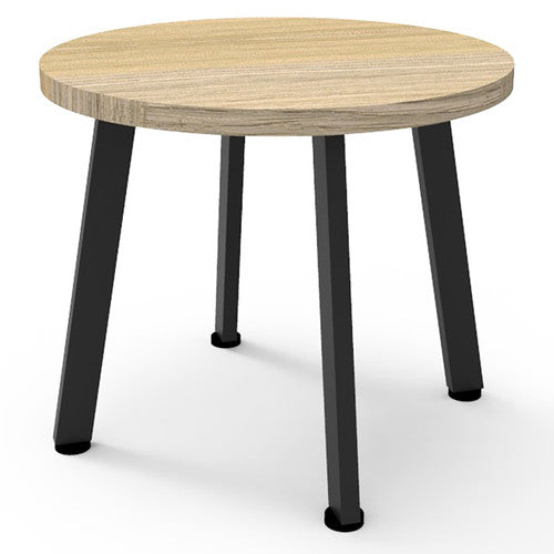 Rapidline Eternity Round Coffee Table 500mm Diameter Natural Oak / Black