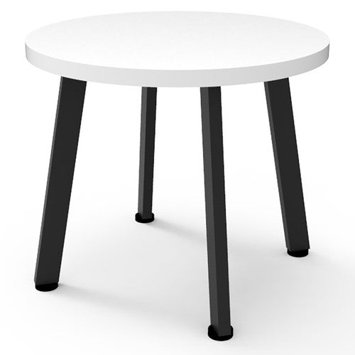 Rapidline Eternity Round Coffee Table 500mm Diameter Natural White / Black