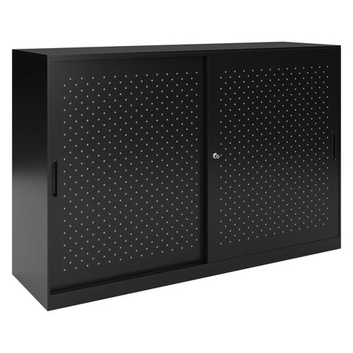 Rapidline Go Tambour Door Cupboard 1530 x 1016 x 473mm Black
