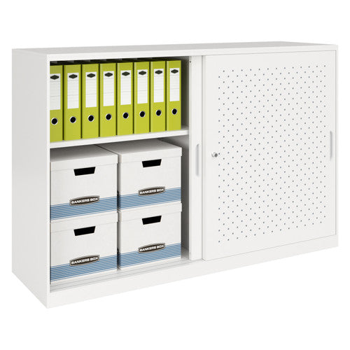 Rapidline Go Tambour Door Cupboard 1530 x 1016 x 473mm White