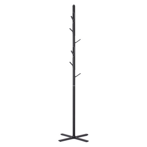 Rapidline Kolo Coat and Hat Stand 6 Hook 1730mm Black
