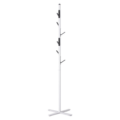 Rapidline Kolo Coat and Hat Stand 6 Hook 1730mm White