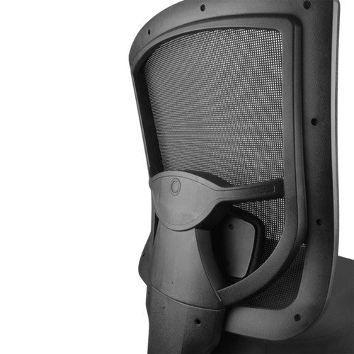 Rapidline Merida High Back Mesh Operator Chair Black Fabric
