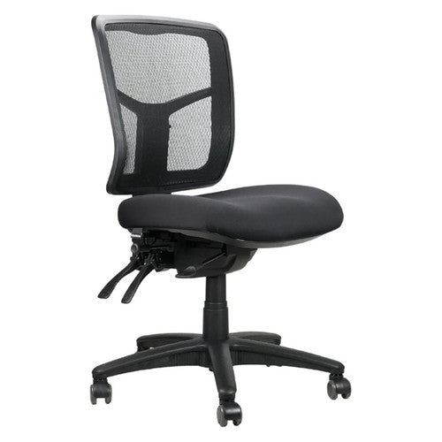 Rapidline Mirae Medium Mesh Back Operator Chair Black Fabric