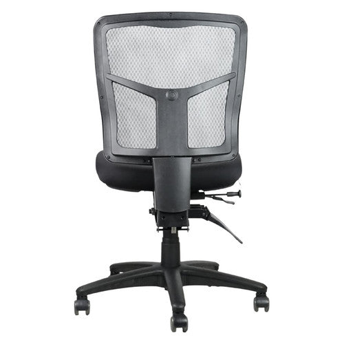 Rapidline Mirae Medium Mesh Back Operator Chair Black Fabric