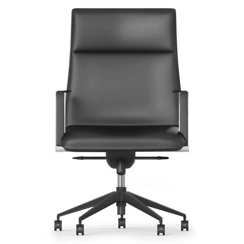 Rapidline Mirage Medium Back Executive Chair Black Leather