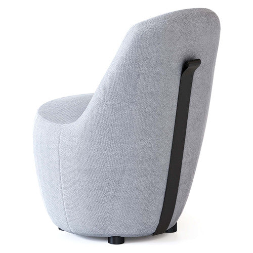 Rapidline Myk Single Seater Lounge Chair Light Grey Fabric