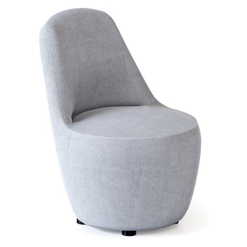 Rapidline Myk Single Seater Lounge Chair Light Grey Fabric