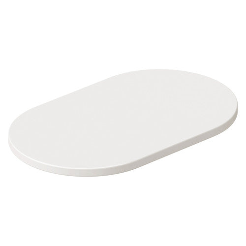 Rapidline Selene Oval Table Top 560 x 340 x 18mm Only Natural White