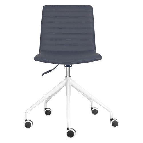 Rapidline Pixel 5 Star Breakout and Meeting Chair French Navy PU / White Base