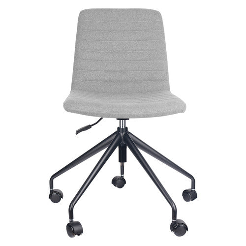 Rapidline Pixel 5 Star Breakout and Meeting Chair Light Grey Fabric / Black Base