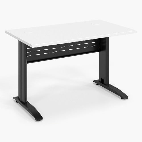 Rapidline Rapid Span Open Workstation 1200 x 700mm Natural White / Black Satin
