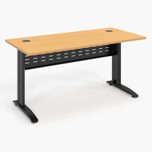 Rapidline Rapid Span Open Workstation 1500 x 700mm Beech / Black Satin