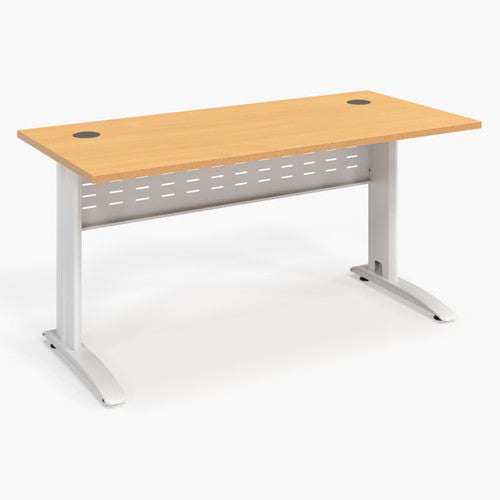 Rapidline Rapid Span Open Workstation 1500 x 700mm Beech / White Satin