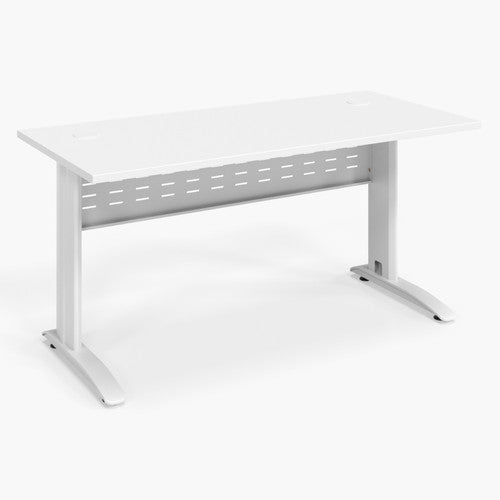 Rapidline Rapid Span Open Workstation 1500 x 700mm Natural White / White Satin
