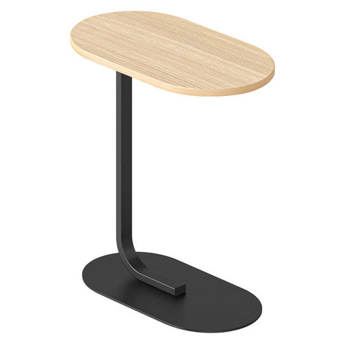 Rapidline Selene Side Table 560 x 340mm Natural Oak / Black