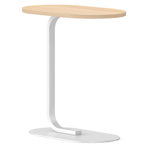 Rapidline Selene Side Table 560 x 340mm Natural Oak / White