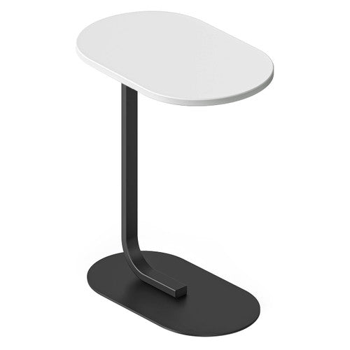 Rapidline Selene Side Table 560 x 340mm Natural White / Black